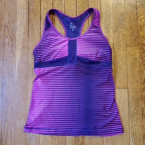 Nike Dri-Fit Tank With Built-in Bra - M - Picture 1 of 4